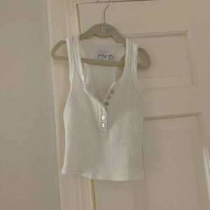 Princess Polly white crop top